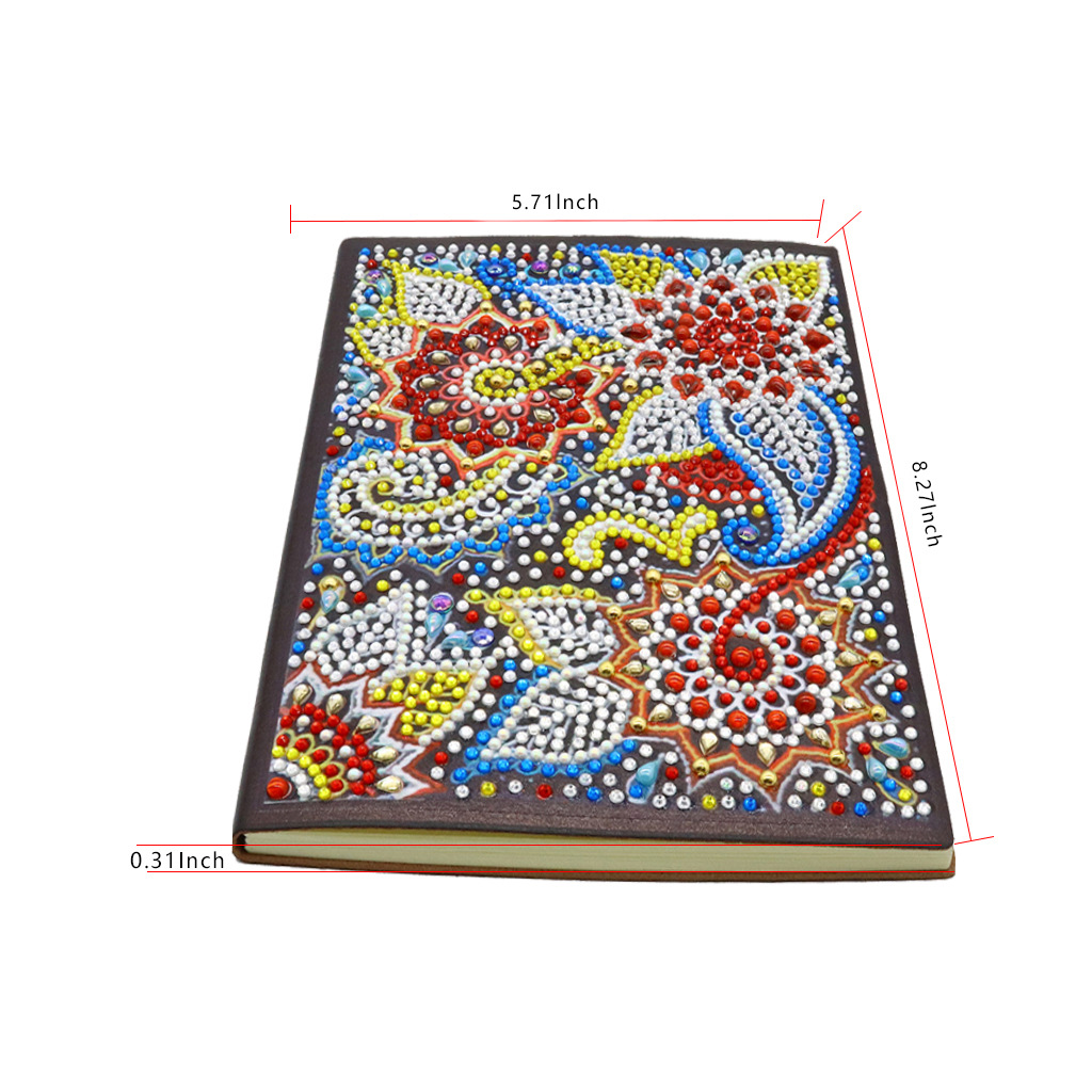 Pegatinas personalizadas para cuadernos con pintura de diamantes DIY, pinturas decorativas de diamantes hechas a mano, cuadernos con pintura de diamantes, pintura de diamantes completa.