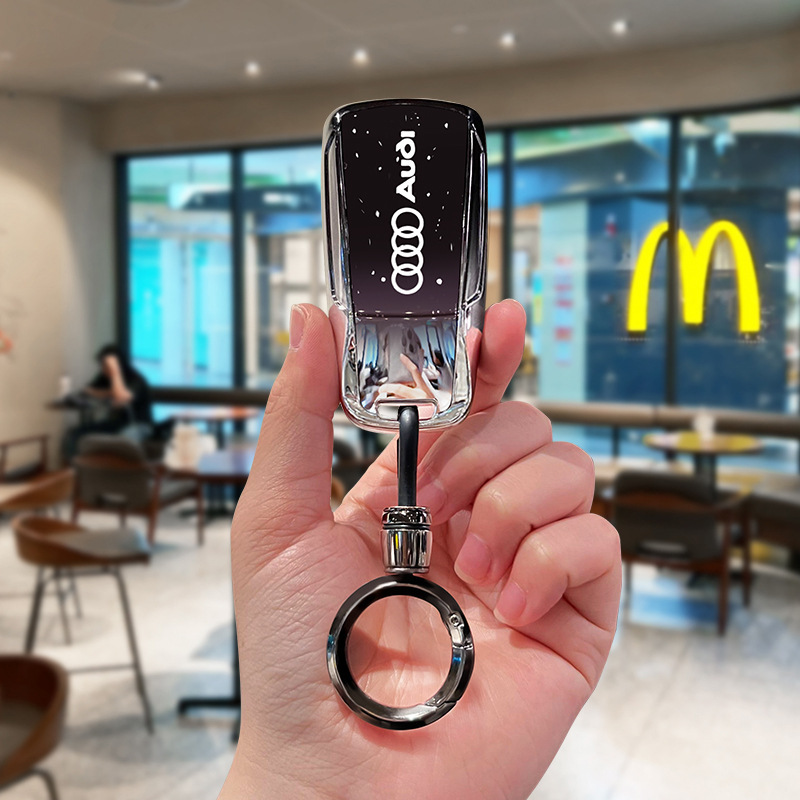 Suitable for Audi A4L Key Cover Q5L Car Female A5 Shell A6L Male Q2L Q3 Classy A7 A8 New Q7 Buckle