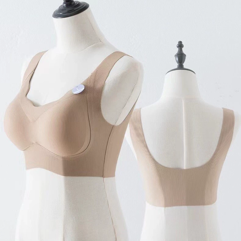 w836 # Легкое нижнее белье Bare Cloud Feel, поддерживающее подтягивание, против провисания, нижнее белье Bare Feel, питательное нижнее белье с V-образным вырезом и широкими плечами.