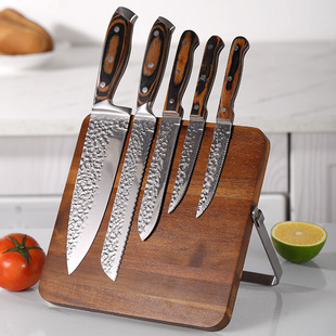 Manufacturer's New Wooden Household Folding Magnetic Knife Holder Multi-Functional Kitchen Knife Storage Rack Magnetic Knife Holder