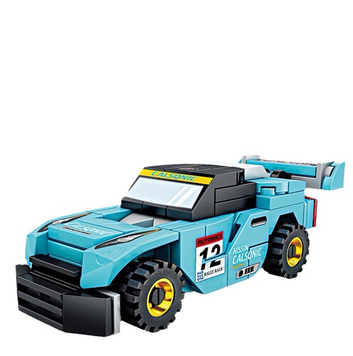 Compatible with LEGO building blocks racing series car model sports car assembly children's educational boy toys street stall wholesale