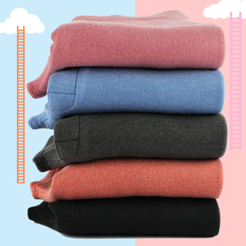 Manufacturer Wholesale Autumn and Winter Children's Thermal Pants, Inner Wear for Older Children, Winter Cotton Pants, Thickened and Fleece-Lined Leggings for Girls, Suitable for Outerwear