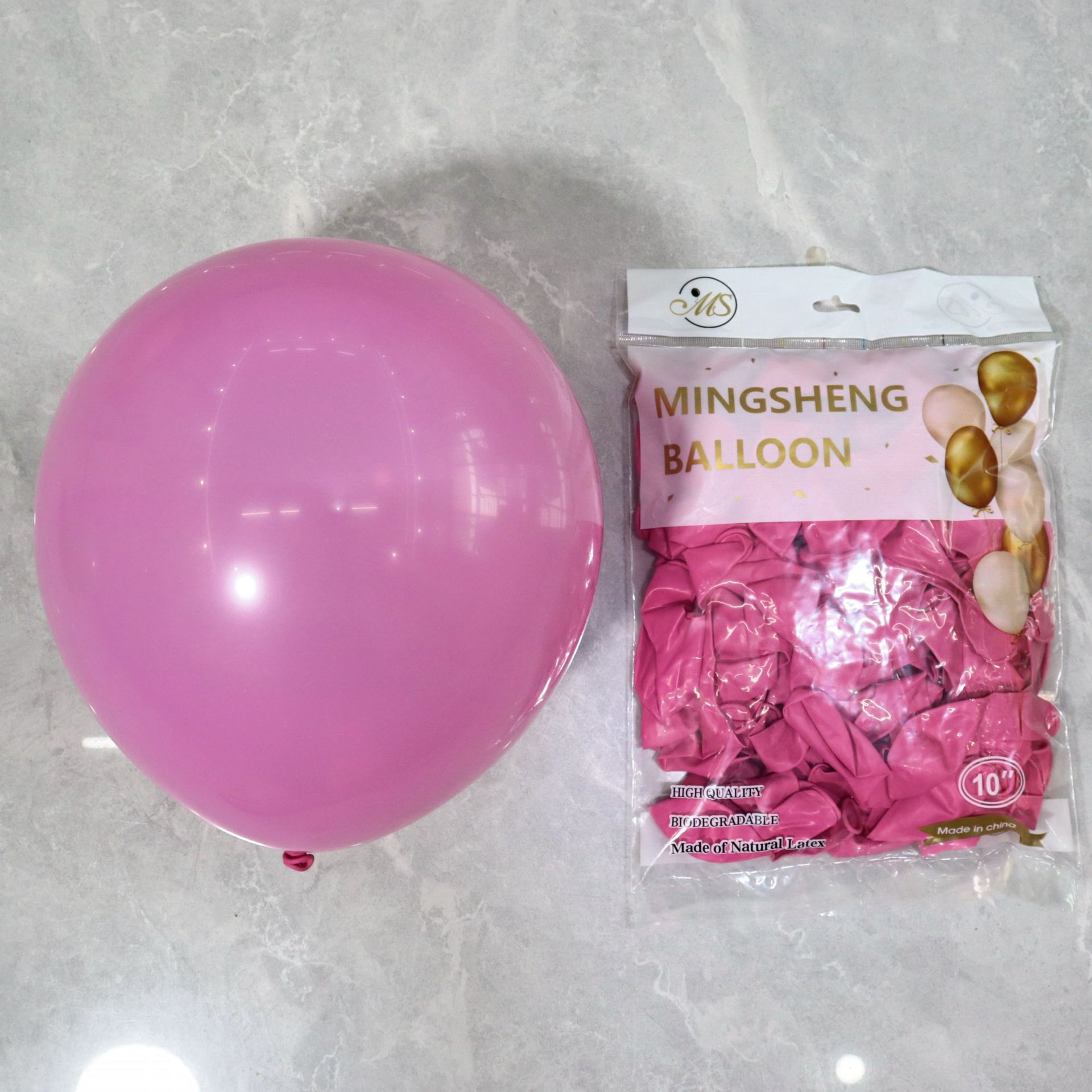 Venta al por mayor de 10 pulgadas 2,2G globo de látex engrosado visita a los Estados Unidos mate redondo cumpleaños fiesta suministros decoración Matt globo