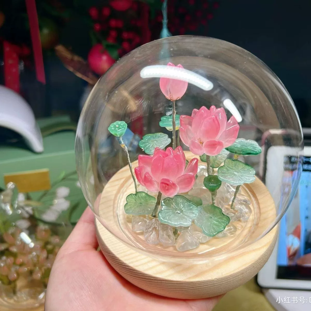 Застекленные фонари лотоса ночные фонари