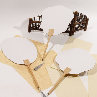 round fan blank round fan wholesale round fan blank wholesale children round fan diy fan rice paper round fan bleaching paint fan