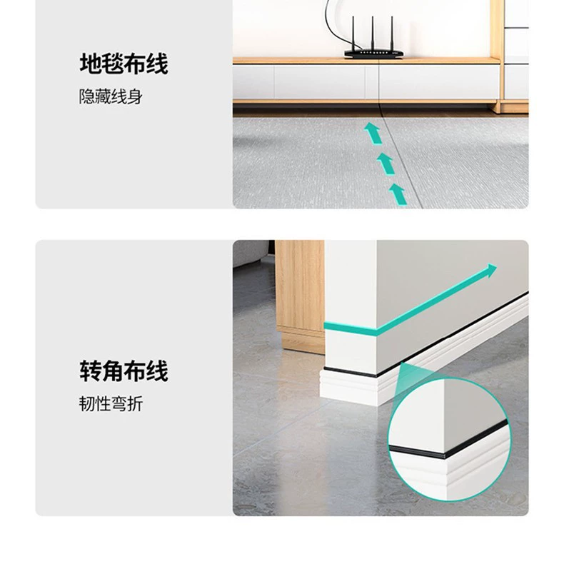 Cross-border Category 6 flat network cable pure copper unshielded Gigabit computer link cable cat6 ultra-thin RJ45 jumper 1 meter