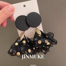 韩国进口闪亮体质特色不对称夸张个性耳环新品