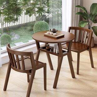 J^Balcony Tea Table and Chair Combination Leisure Area Layout Outdoor Courtyard Rattan Chair Three-Piece Set Small Tea Table Popular One Table Two