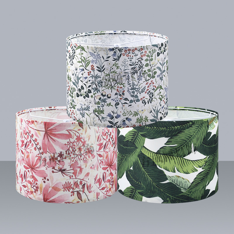 Floral lámpara de escritorio desmontable pequeña lámpara de piso fresca tela lámpara de cama hotel decoración lámpara de cama