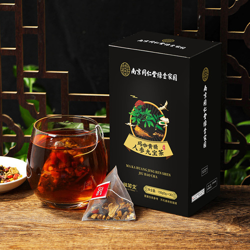 Nanjing Tongrentang Maca Polygonatum, Ginseng and Jiubao Tea, essential health-preserving scented tea for men in winter, wholesale from manufacturers