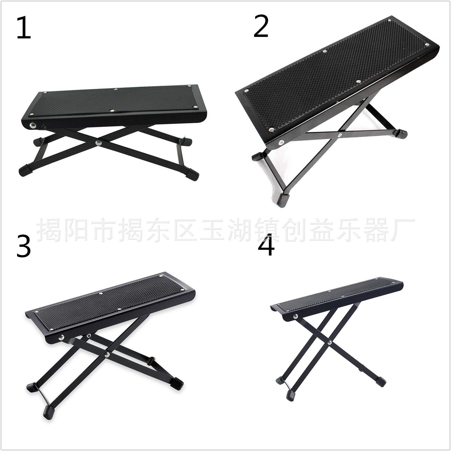Guitar, pedal, adjustable metal doormat, footstool