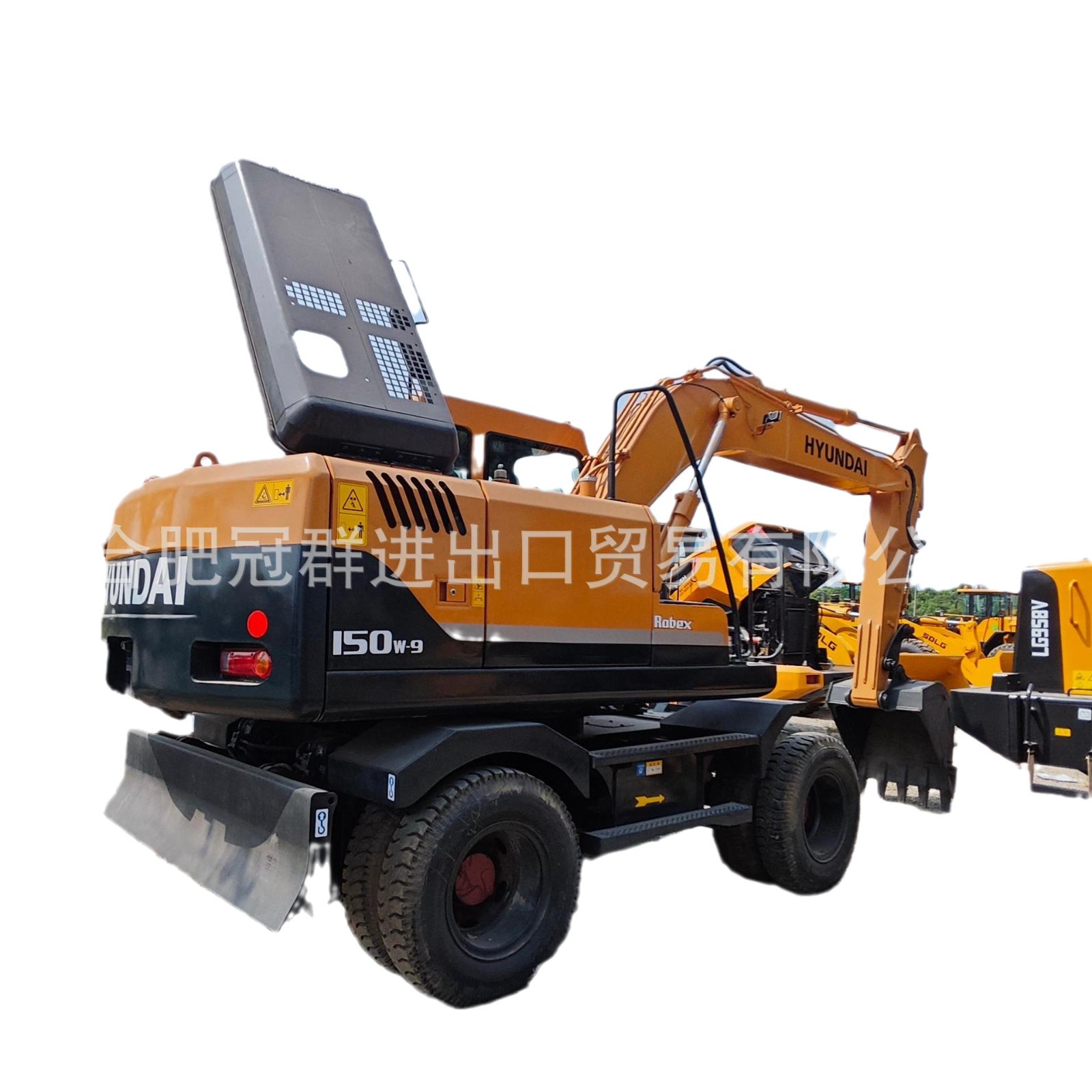 HYUNDAI moderna excavadora de ruedas HW210HW150 Doushan excavadora de ruedas suministra directamente maquinaria de ingeniería de todo terreno image 6