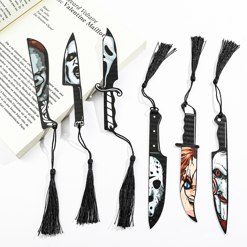 Halloween Europa y América extraña creativa alternativa personalidad pendientes de sangre pendientes de acrílico punk cuchillo de cocina daga