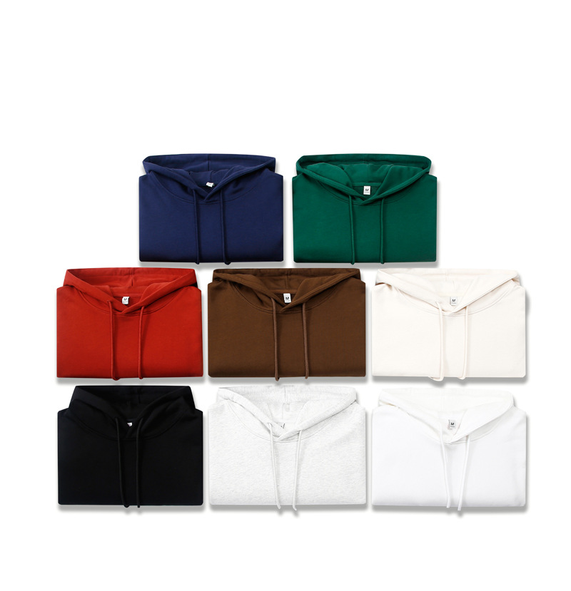 登爵男装 2022秋季新款卫衣 重磅380g纯棉情侣连帽卫衣