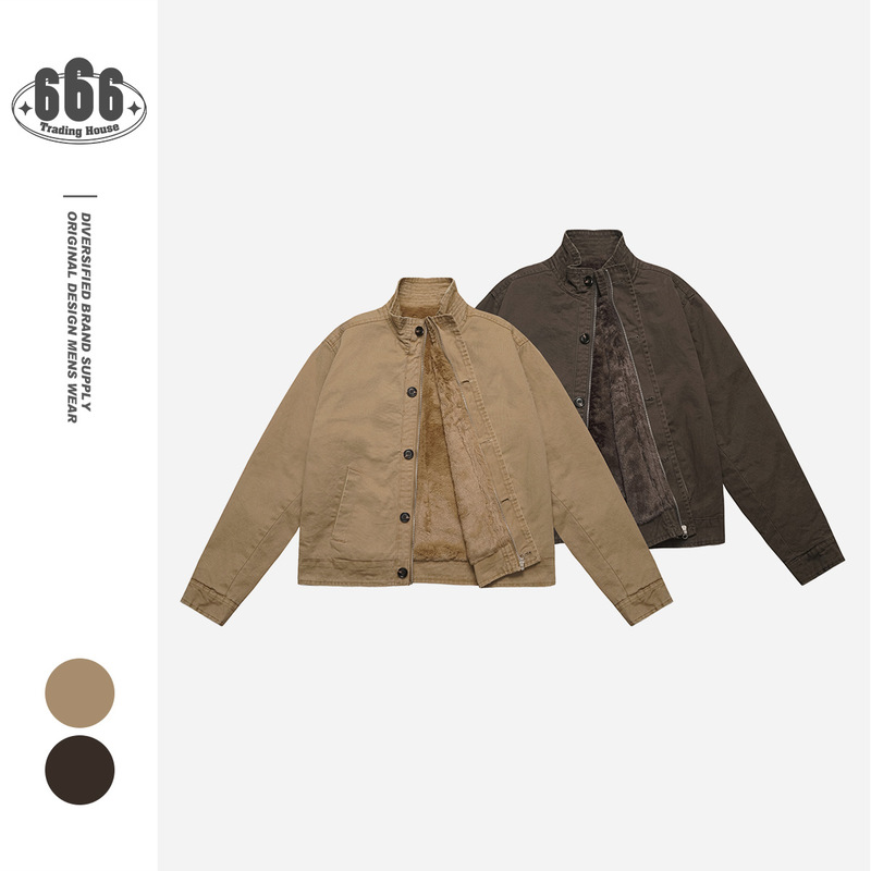 Neverules American Retro Pilot Jacket for Men and Women Winter Cotton Work Jacket Trendy My6053