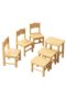 Solid wood stool home living room low stool children's backrest small chair Internet celebrity round stool small simple square stool