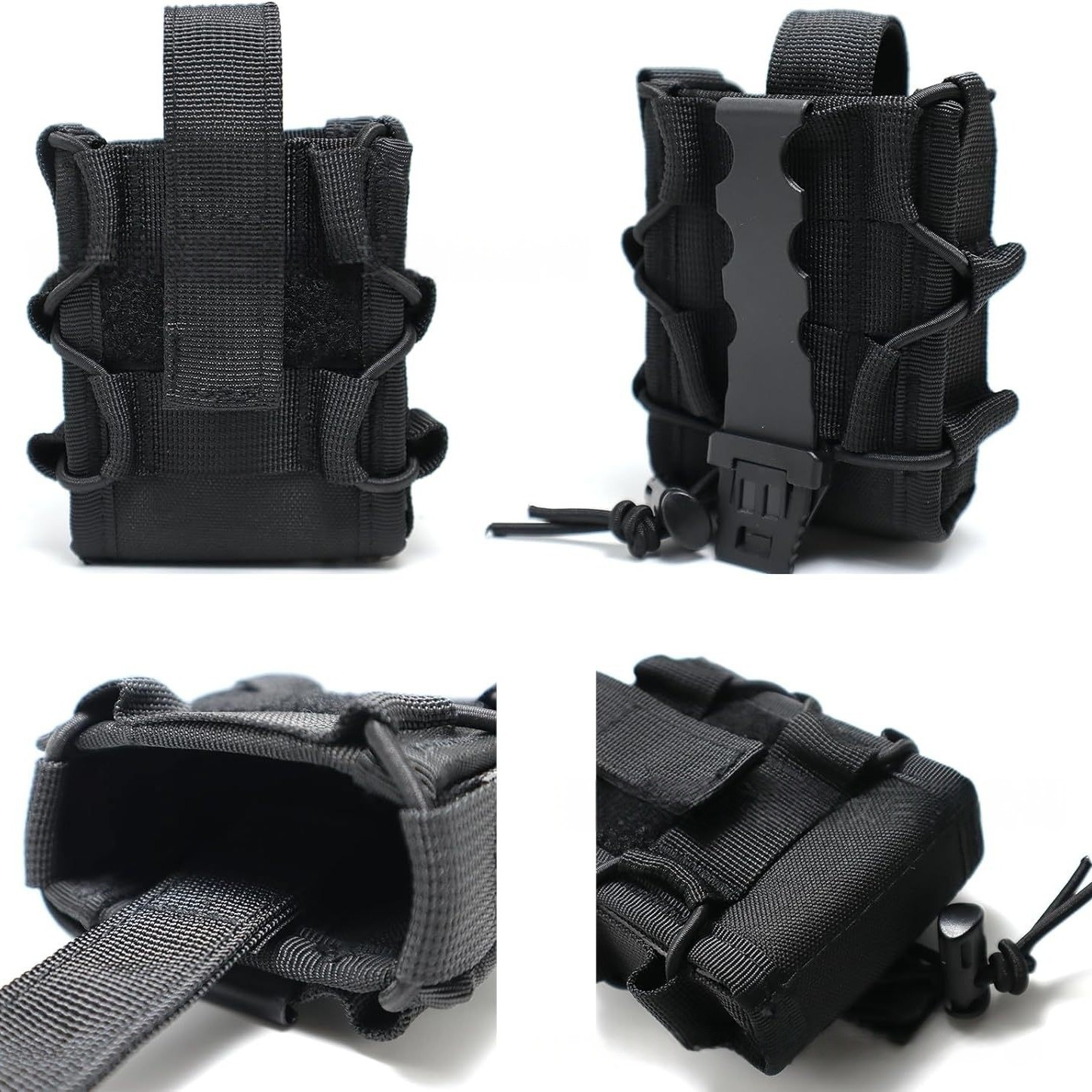Cross-Border Hot Outdoor Tactical New Handcuff Bag Molle Plastic Clip Velcro Webbing Handcuff Bag