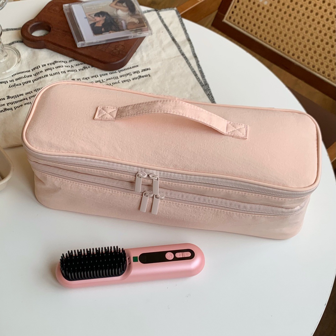 Portable Household Bag, Large Capacity Handheld Double-Layer Hair Dryer And Curling Iron Organizer Storage Bag_maomaolike.com