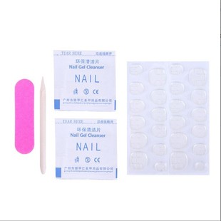 Wearing nail art kit nail art finished accessories double-sided Jelly Glue nail file alcohol cotton tool kit set