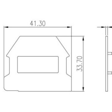 ��� DK2.5NC-PE ���߶����ն˸��� ����ɫPA66 UL94V0 DK2.5N-PE