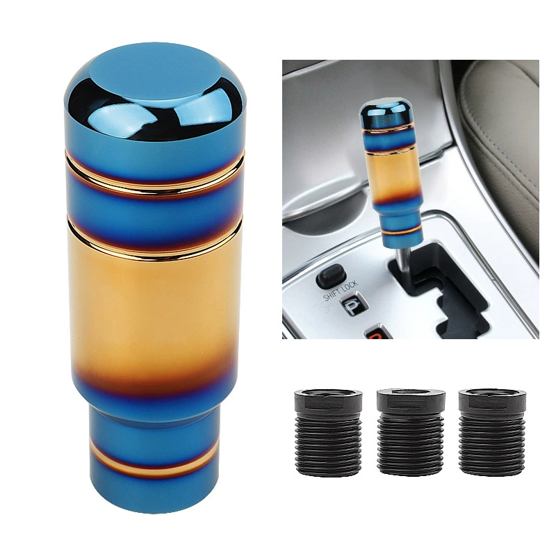 9 см полузапеченная синяя головка шестерни для автомобиля, универсальная персонализированная модифицированная головка шестерни с резьбовым преобразователем головки шестерни