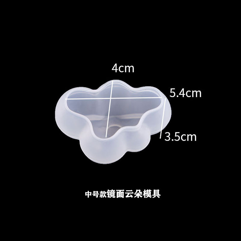 Butterfly Dance DIY Crystal Droplet Resin Mold 3 Styles (Large, Medium, Small Mirror Cloud Table Stand Bracket Silicone Mold)