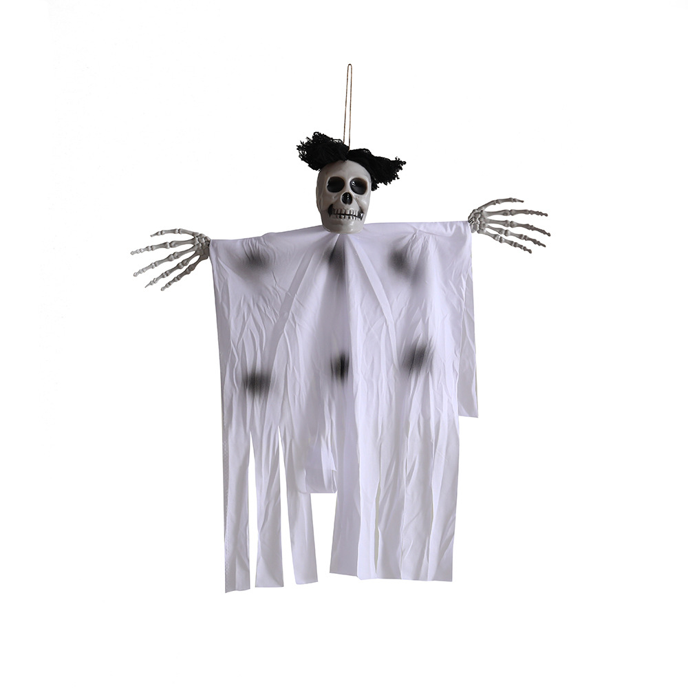 Halloween transfronterizo colgar fantasmas calaveras de cabello colgar fantasmas juguetes de fiesta de decoración de la casa embrujada props
