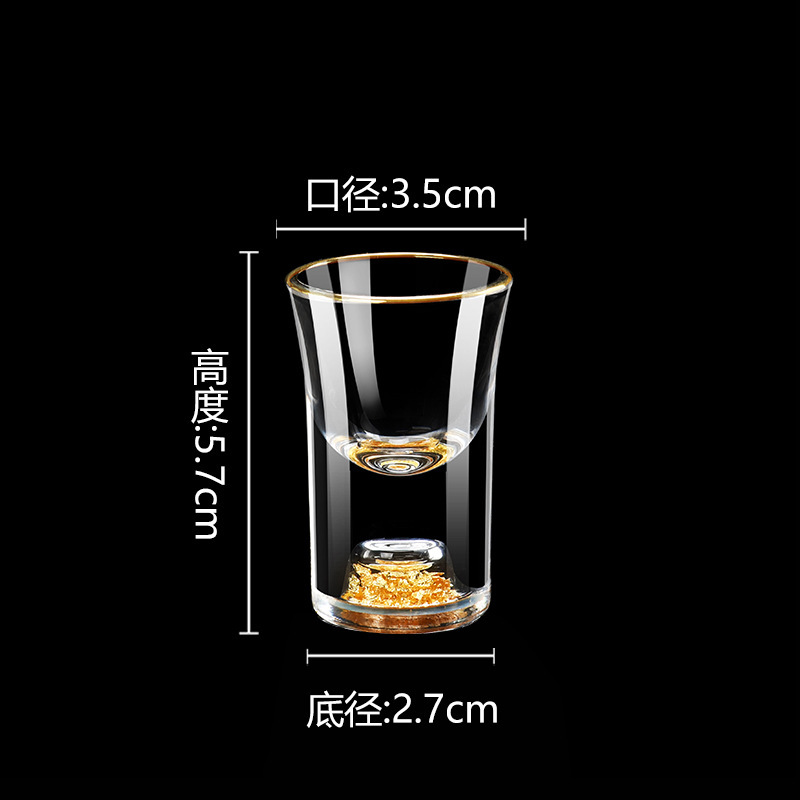 300ml copas de vino de vidrio de lámina de oro grande copas de vino de oro copas de copas de vino conjunto de copas de vino caseras pequeñas