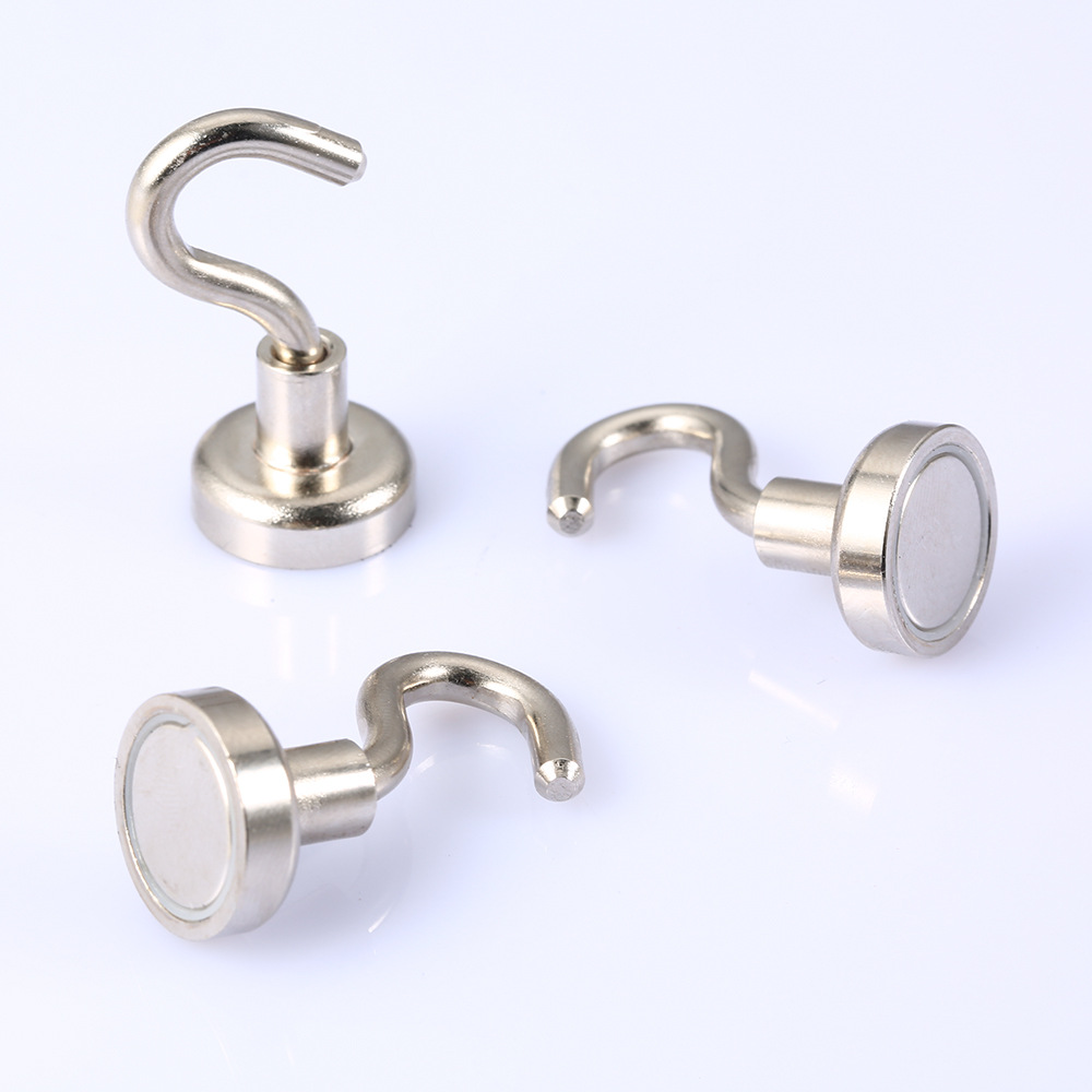 钕铁硼强力磁铁挂钩防撞金属磁性挂钩免打孔磁吸挂钩冰箱磁力挂钩