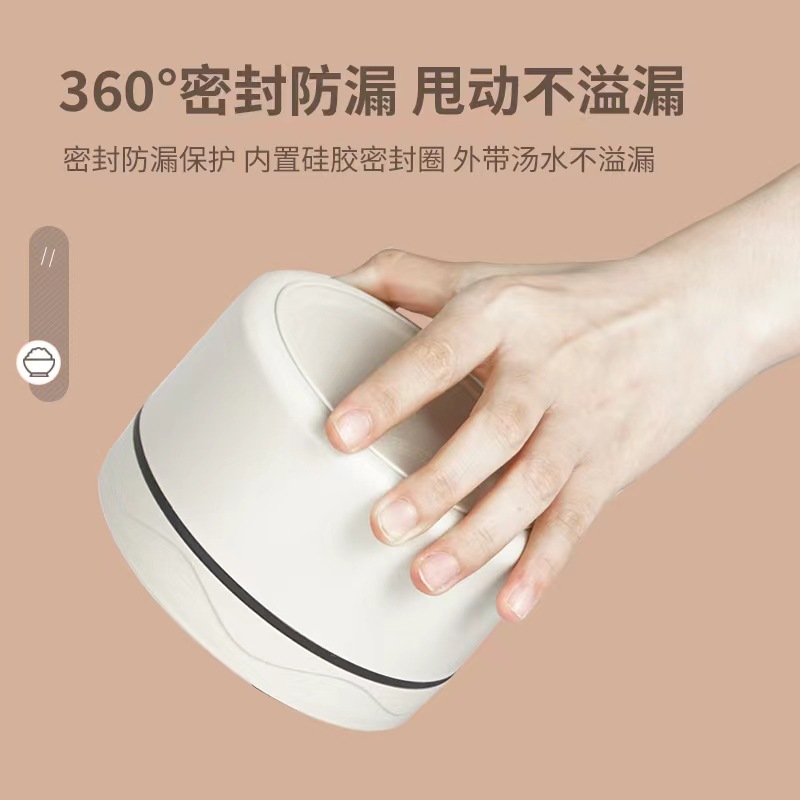 304 caja de almuerzo con aislamiento de acero inoxidable trabajador de oficina portátil de múltiples capas caja de almuerzo sellada caja de almuerzo redonda portátil