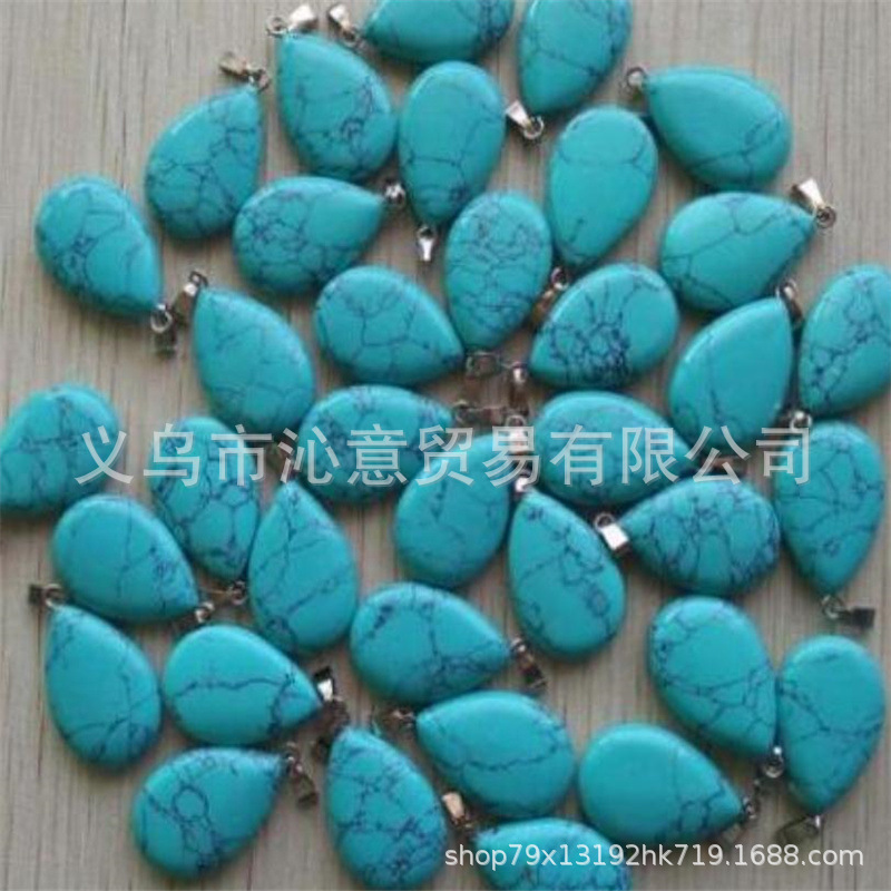 Transfronteriza AliExpress Venta caliente natural cristal ágata gema cristal plano colgante collar pendientes accesorios de la joyería