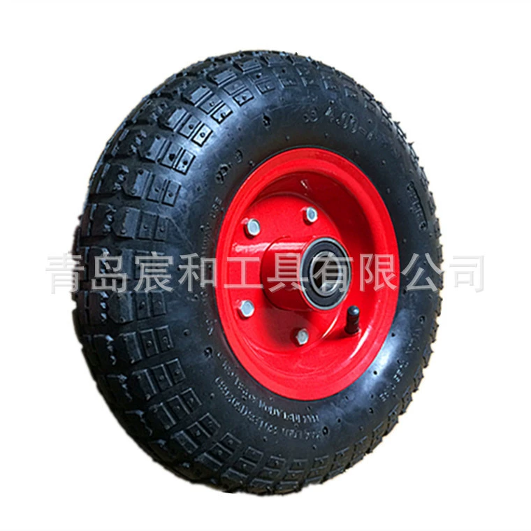 13-дюймовое надувное колесо 4.00-6 из резины для тележек, складских транспортных средств, инструментов, прицепов с крупным цветочным рисунком