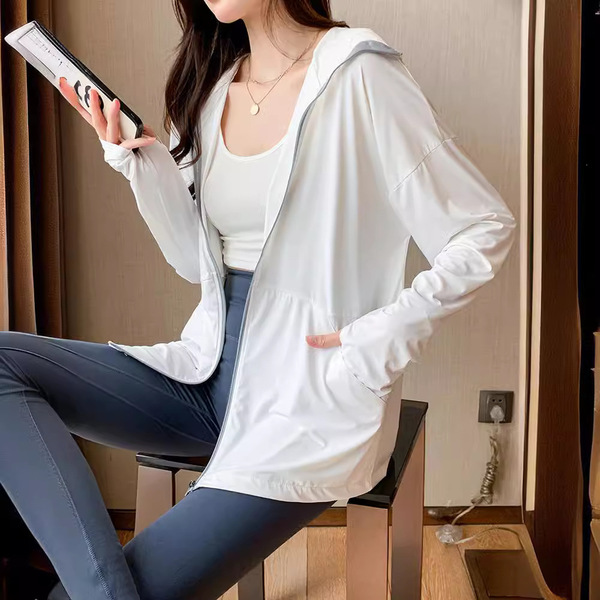 Silk thin breathable summer sun protection clothing