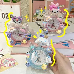 Cross-border children's alarm clock girl cute bedroom high-value Sanrio cartoon students online red learning self-discipline to get up
