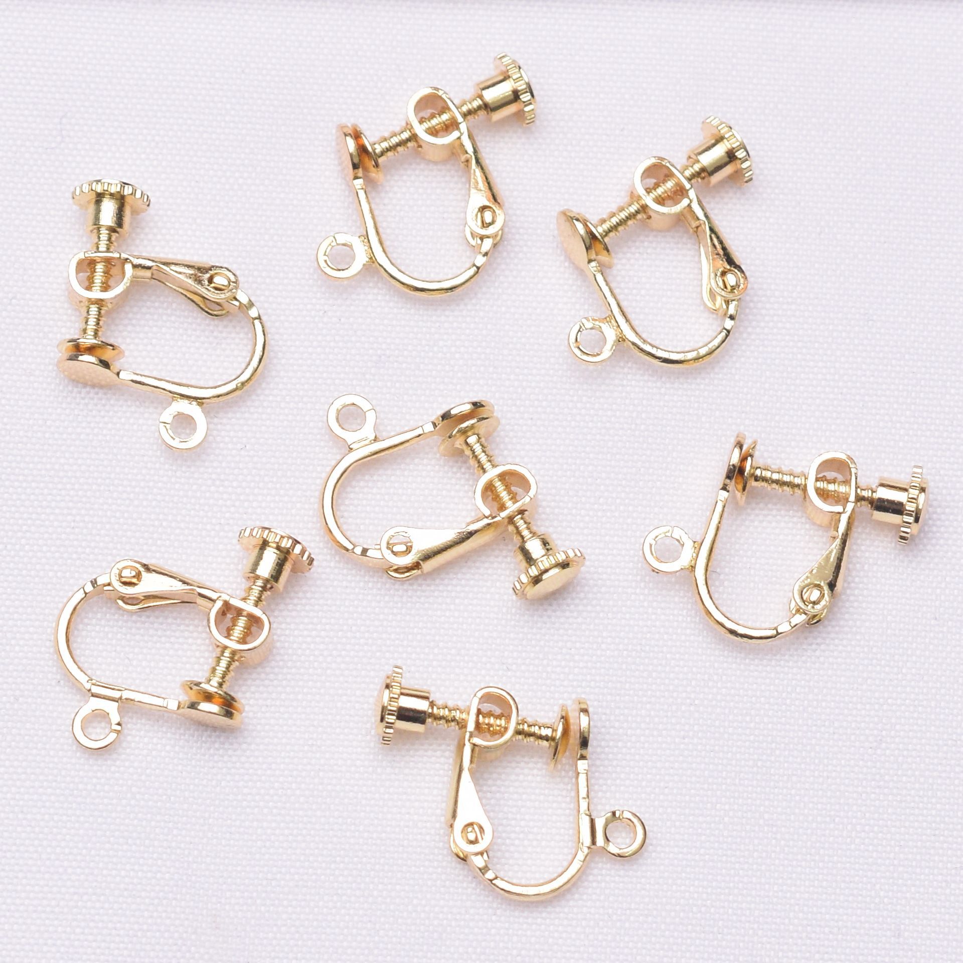 Diy耳クリップ変換器スパイラル耳クリップ耳飾り付属品耳穴なし耳クリップ変換器無痛ステルス耳飾りクリップ