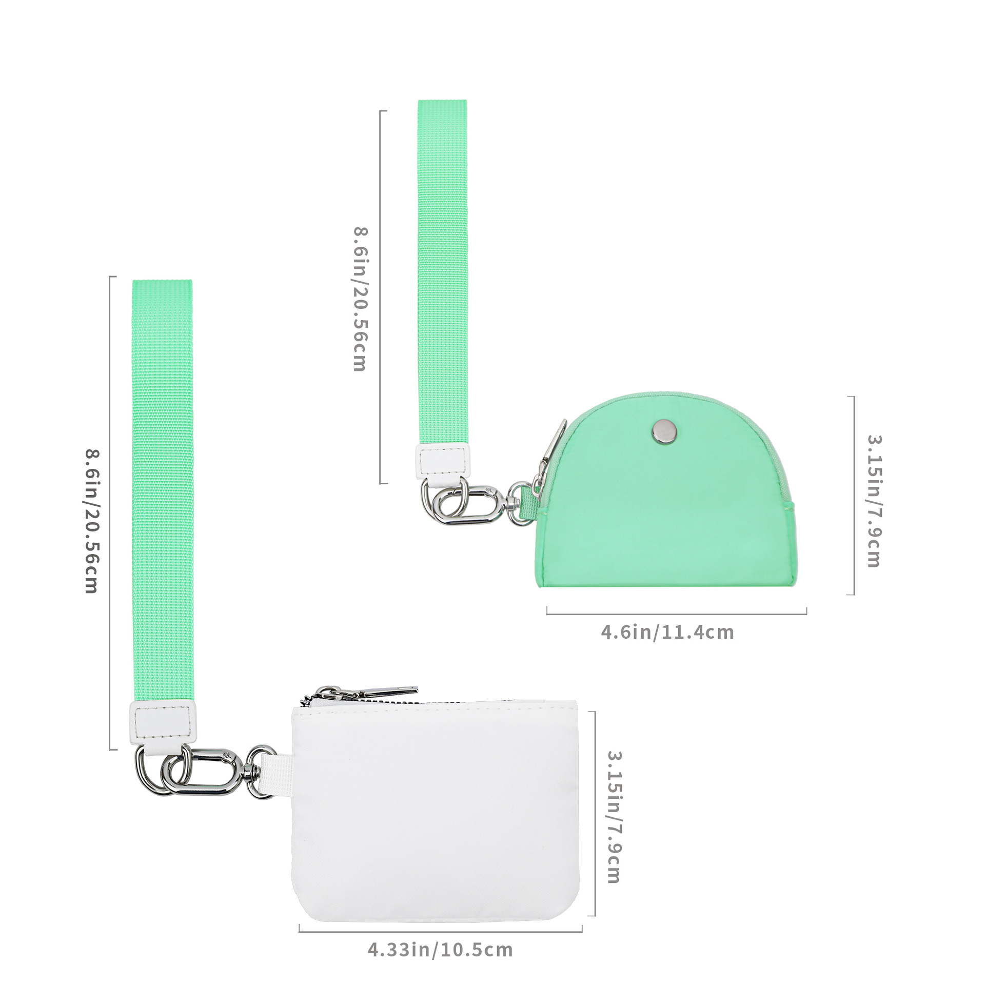 82g Weight Polyester Lining Material Zipper Closure Type Coin Purse Bags Type 1 Piece Quantity Daily Occasion Nylon Material Solid Color Pattern All Seasons Season Unisex Gender Simple Style Style Semicircle Shape Pink + White Black Black Gray Nylon Solid Color Semicircle Clutches 23