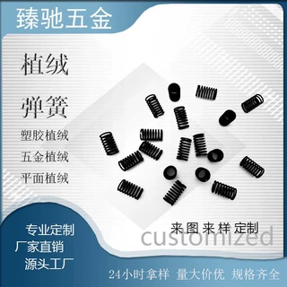 工厂定做汽车电尾门弹簧 植绒汽车弹簧五金配件批发 来图来样生产