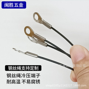 Stainless Steel Crimp Terminal Wire Rope Nylon Wear-Resistant Wire Rope Processing 1.5mm Safety Chandelier Safety Rope