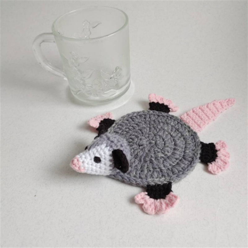 Posavasos de Ganchillo Hechos a Mano de Estilo Nuevo Transfronterizo, Lindos Posavasos de Tortuga, Producto Terminado, Aislante de Calor para Escritorio, Mantel Individual para Tazas