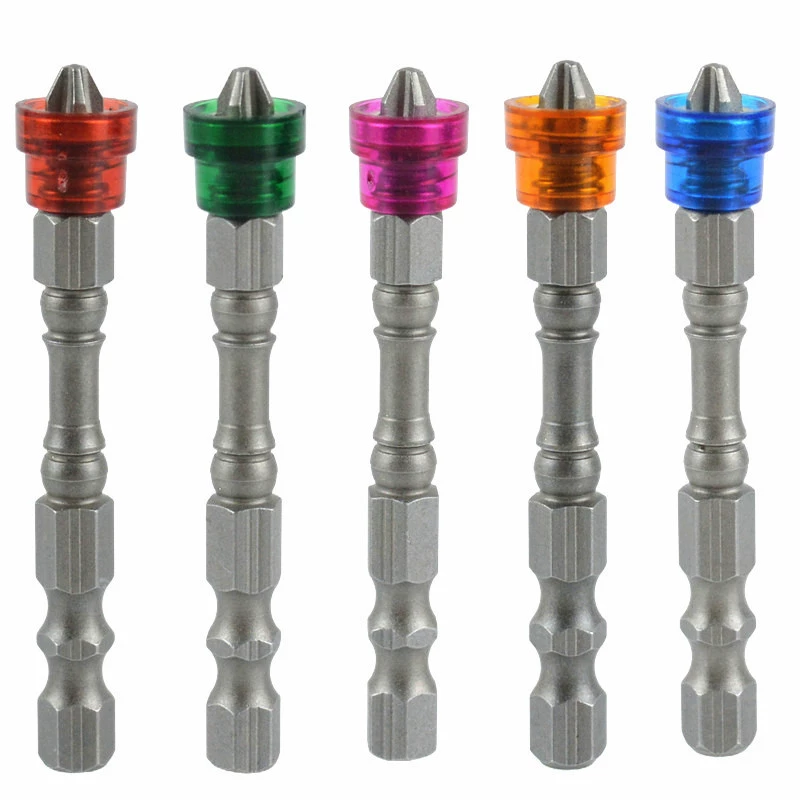 Цветная магнитная насадка для отвертки PH2 Phillips из легированной стали S2, головка для электрической отвертки, 65 мм, 100 мм