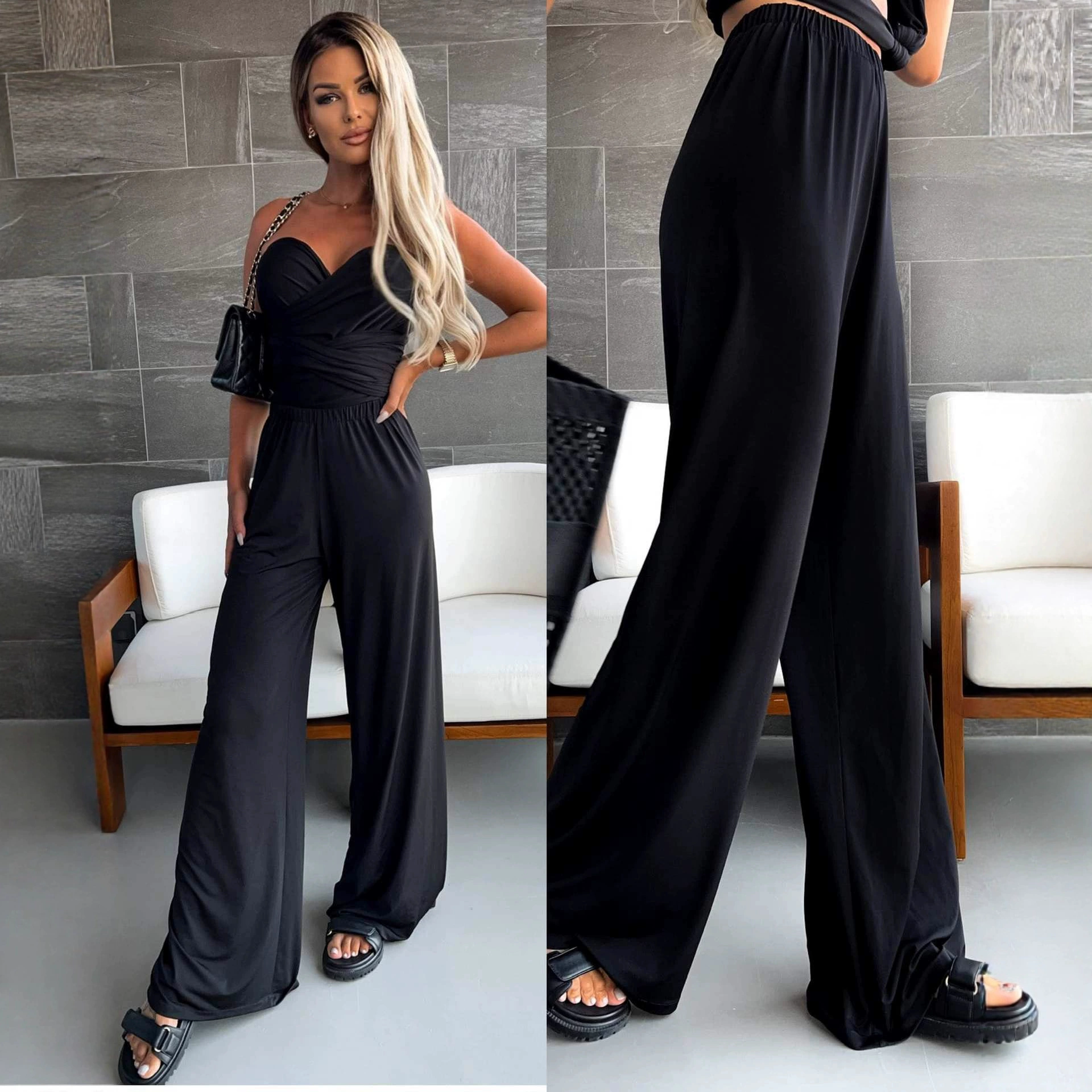 Европейский стиль ins Модные брюки для внешней торговли Женские брюки Повседневные брюки Весенние и летние свободные брюки на заказ Конфеты Интернет Красные брюки