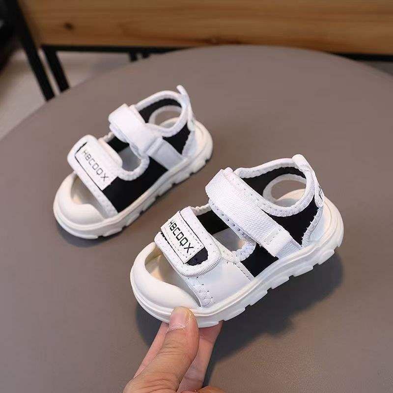 韓国スタイルの子供サンダル 2025 夏ベビー幼児の靴包頭男の子ビーチシューズ通気性の女の子の靴|undefined
