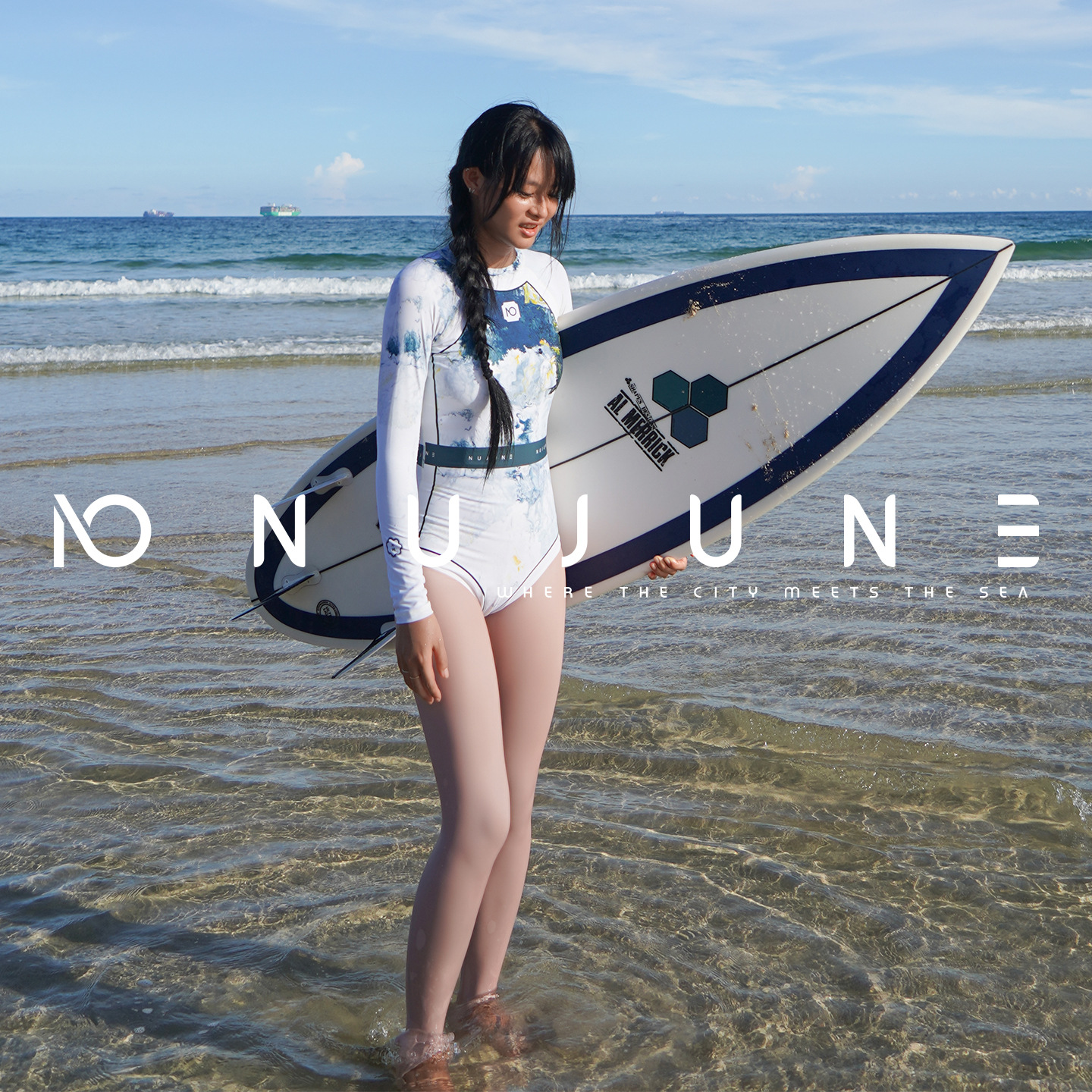 Nujune Surfing Swimming Trunks Women's Sun Protection Diving Pants Skin Color Swimming Leggings Snorkeling Quick-Drying Jellyfish Pants