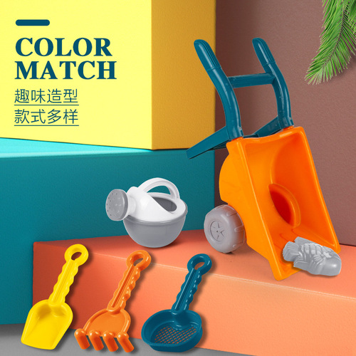 Wholesale beach toys, street stalls, shovel and bucket set, baby playing in the water, beach car, sand cassia seed tools