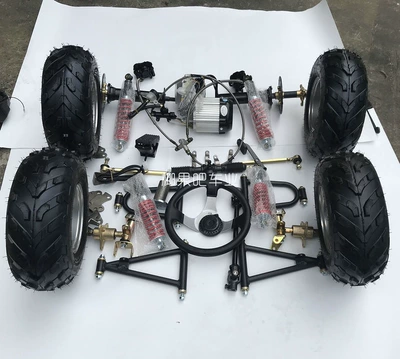 rear axle, tire kit, Motorcycle frame - 48v500w-with-7inch-tires-controller