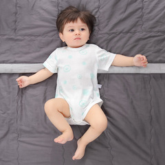 包屁衣嬰兒夏季男寶寶短袖純棉夏裝三角哈衣連體衣新生兒衣服薄款