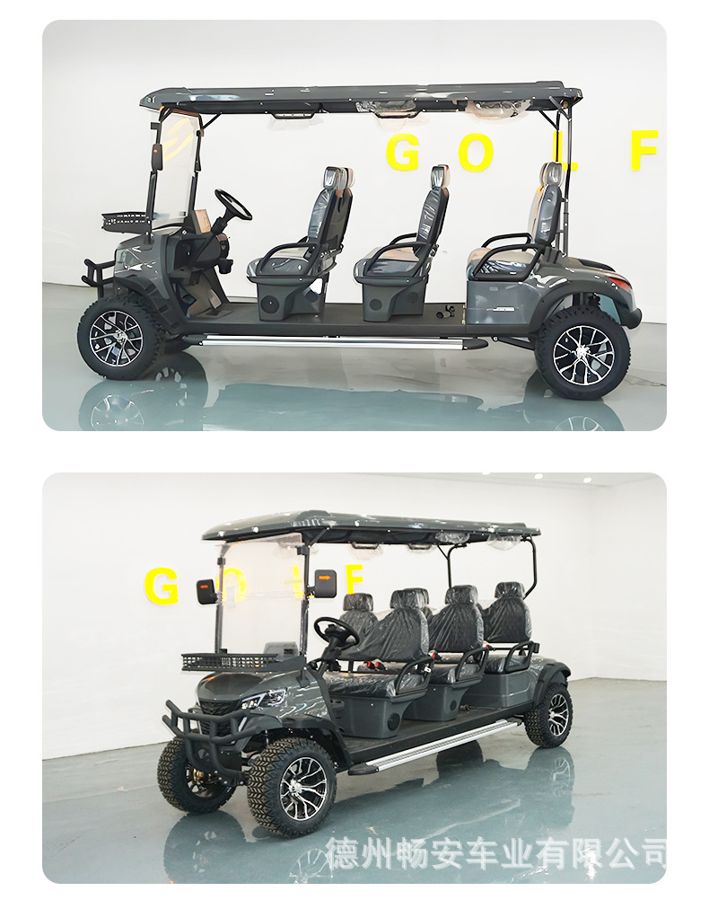 6-Seater Golf Cart B&B Golf Cart Factory Campus School Hotel Shuttle Bus Wildlife Park