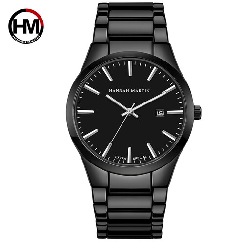 Men's steel band waterproof watch new trendy brand men's simple fashion watch quartz watch men's watch