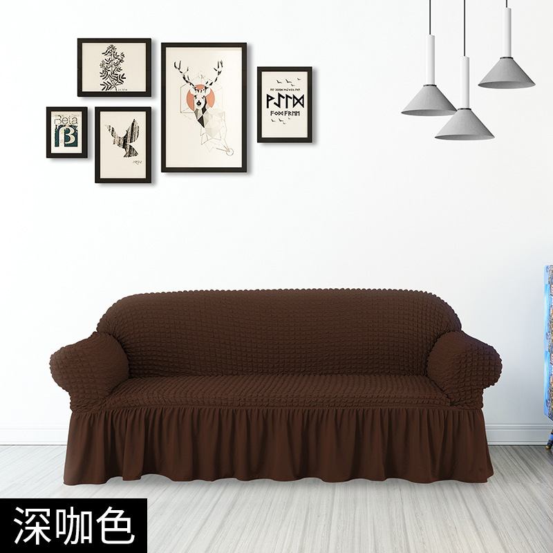 Funda de sofá de gasa de burbuja original Funda de sofá elástica multifuncional universal Funda de sofá de falda Juego completo de cubierta con todo incluido anti-rasguño