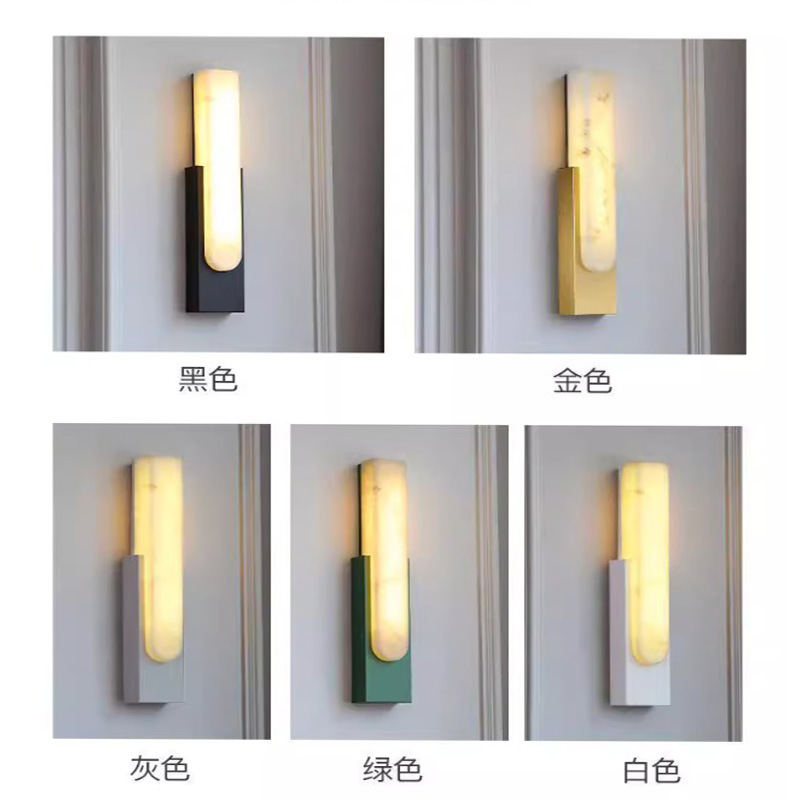 Transfronterizo para lámparas de pared nórdicas de piedra de nube sala de estar dormitorio escalera pasillo balcón lámpara de pared led cabecera